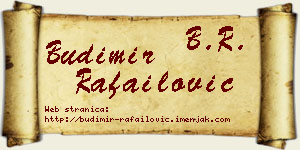 Budimir Rafailović vizit kartica